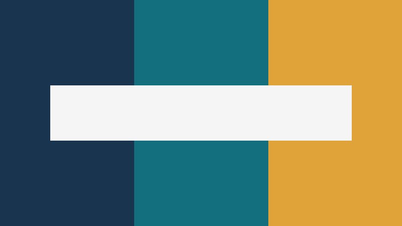 Navy, teal and gold bands with a white centre on the Bravo test image